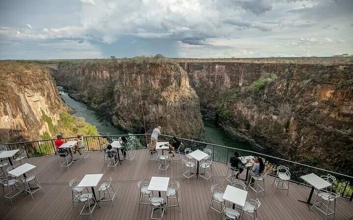 Dine at Cliff View Lookout: Enjoying a meal with a view at Cliff View Lookout.